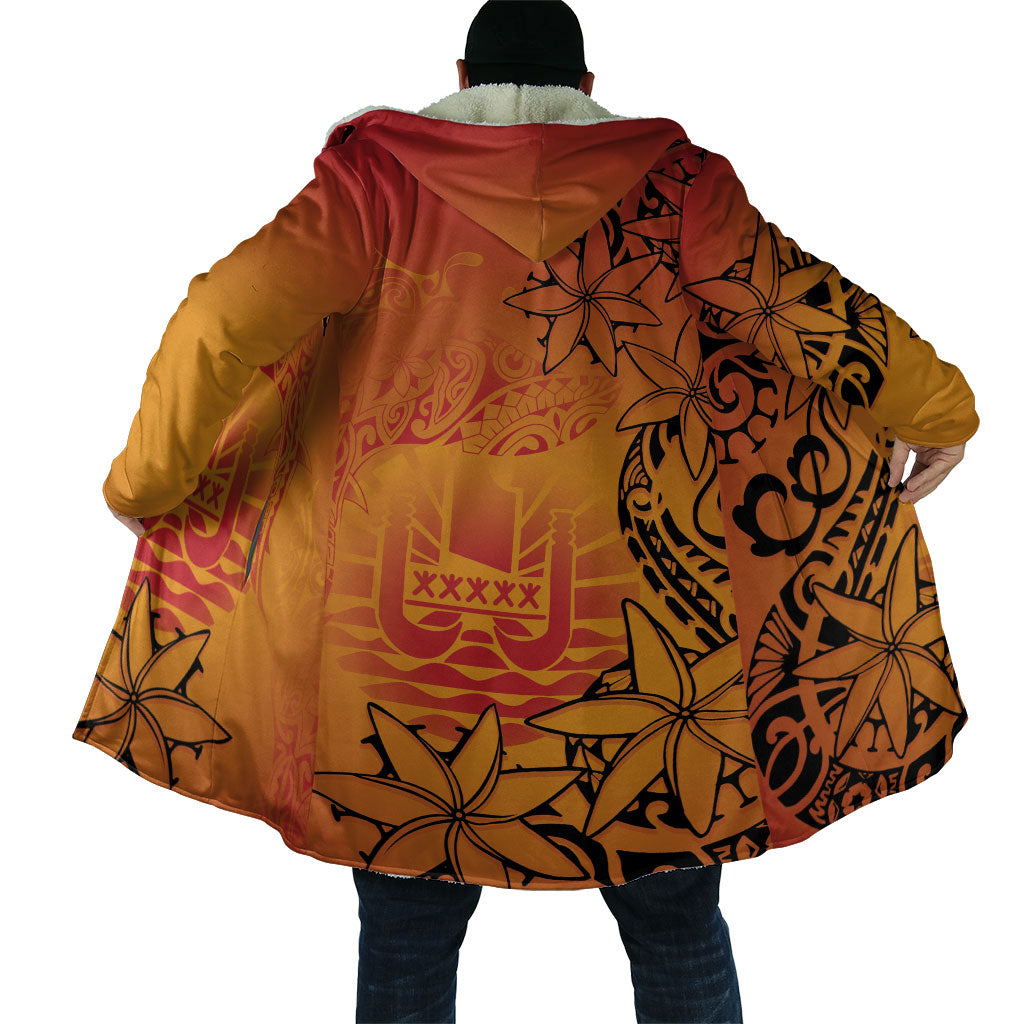 French Polynesia Manta Ray Tattoo Cloak Tahiti Hahalua Tiare Maori Gradient Style