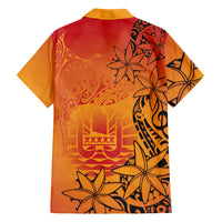 French Polynesia Manta Ray Tattoo Family Matching Long Sleeve Bodycon Dress and Hawaiian Shirt Tahiti Hahalua Tiare Maori Gradient Style