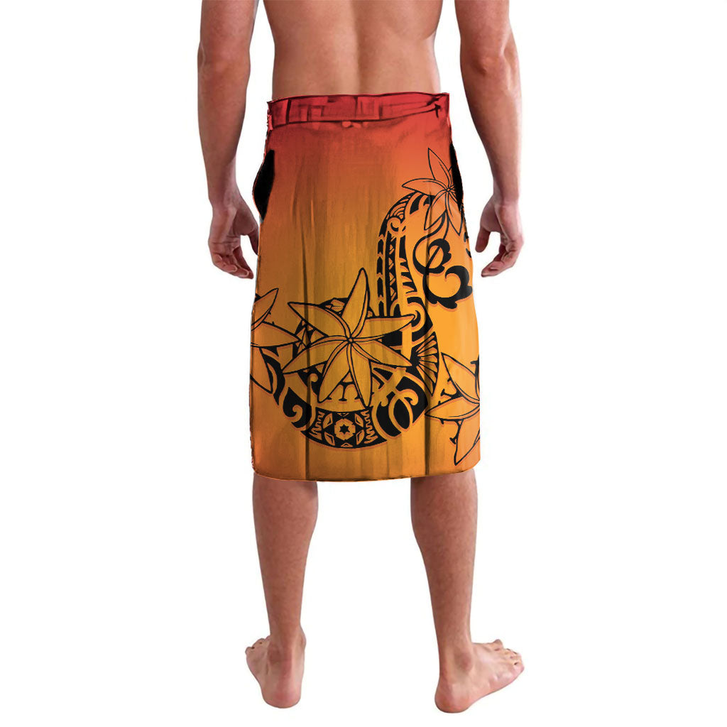 French Polynesia Manta Ray Tattoo Lavalava Tahiti Hahalua Tiare Maori Gradient Style LT14 - Polynesian Pride