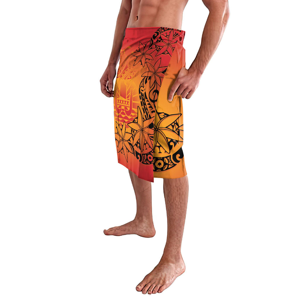 French Polynesia Manta Ray Tattoo Lavalava Tahiti Hahalua Tiare Maori Gradient Style LT14 - Polynesian Pride