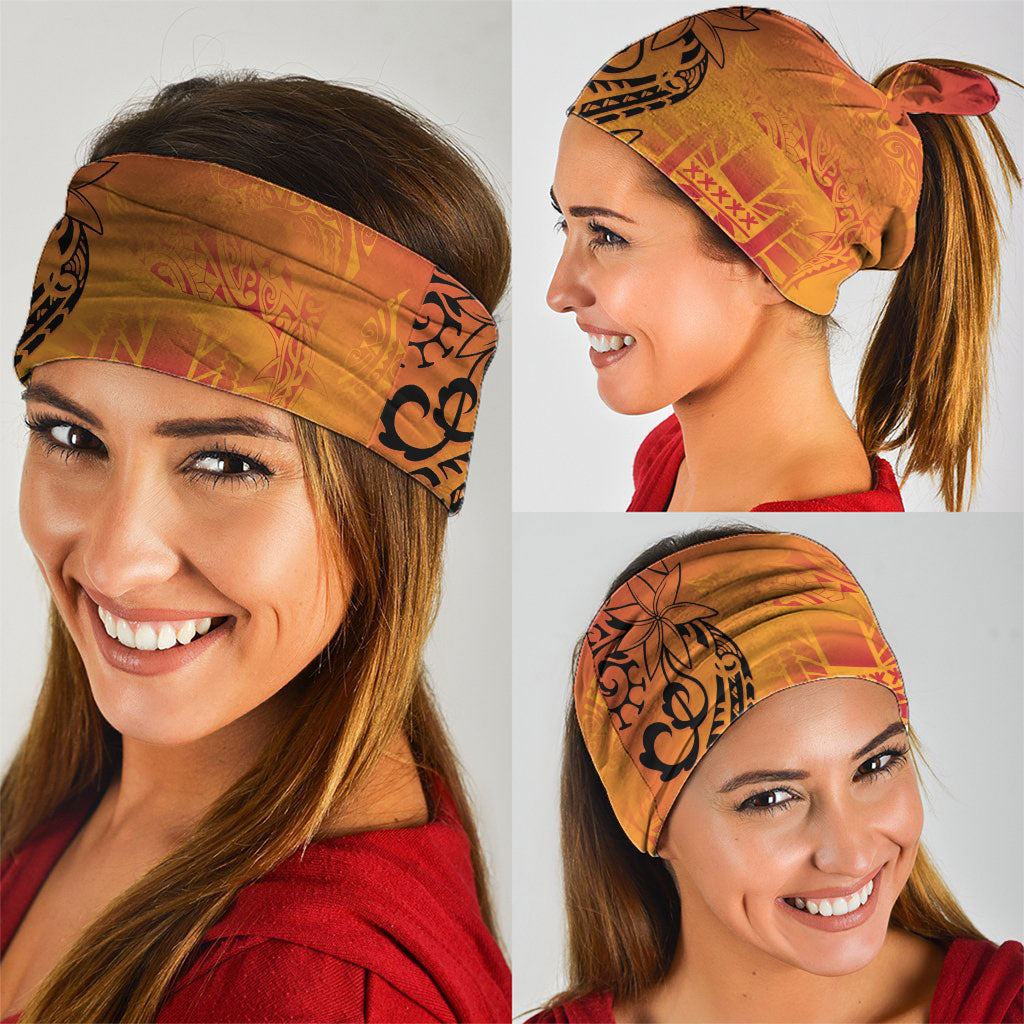 French Polynesia Manta Ray Tattoo Neck Gaiter Tahiti Hahalua Tiare Maori Gradient Style LT14 - Polynesian Pride