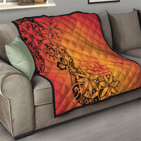 French Polynesia Manta Ray Tattoo Quilt Tahiti Hahalua Tiare Maori Gradient Style LT14 - Polynesian Pride