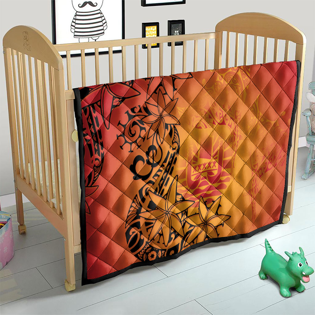 French Polynesia Manta Ray Tattoo Quilt Tahiti Hahalua Tiare Maori Gradient Style LT14 - Polynesian Pride
