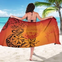 French Polynesia Manta Ray Tattoo Sarong Tahiti Hahalua Tiare Maori Gradient Style LT14 - Polynesian Pride