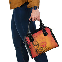 French Polynesia Manta Ray Tattoo Shoulder Handbag Tahiti Hahalua Tiare Maori Gradient Style LT14 - Polynesian Pride