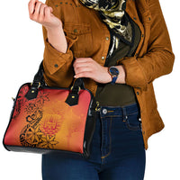 French Polynesia Manta Ray Tattoo Shoulder Handbag Tahiti Hahalua Tiare Maori Gradient Style LT14 - Polynesian Pride
