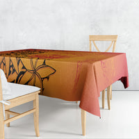 French Polynesia Manta Ray Tattoo Tablecloth Tahiti Hahalua Tiare Maori Gradient Style LT14 - Polynesian Pride
