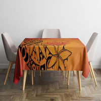 French Polynesia Manta Ray Tattoo Tablecloth Tahiti Hahalua Tiare Maori Gradient Style LT14 - Polynesian Pride