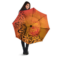 French Polynesia Manta Ray Tattoo Umbrella Tahiti Hahalua Tiare Maori Gradient Style LT14 - Polynesian Pride