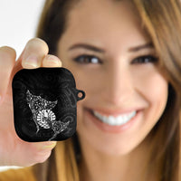 French Polynesia Manta Ray Tattoo AirPods Case Tahiti Hahalua Turtle Shark Black Color LT14 - Polynesian Pride