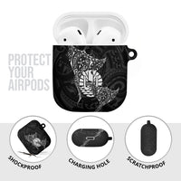 French Polynesia Manta Ray Tattoo AirPods Case Tahiti Hahalua Turtle Shark Black Color LT14 - Polynesian Pride