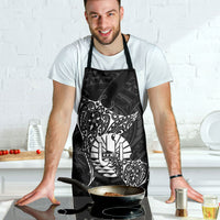 French Polynesia Manta Ray Tattoo Apron Tahiti Hahalua Turtle Shark Black Color LT14 - Polynesian Pride