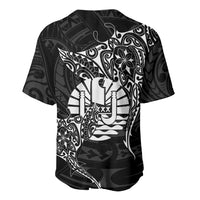 French Polynesia Manta Ray Tattoo Baseball Jersey Tahiti Hahalua Turtle Shark Black Color