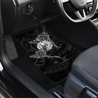 French Polynesia Manta Ray Tattoo Car Mats Tahiti Hahalua Turtle Shark Black Color LT14 - Polynesian Pride