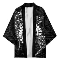 French Polynesia Manta Ray Tattoo Kimono Tahiti Hahalua Turtle Shark Black Color LT14 Unisex Black - Polynesian Pride