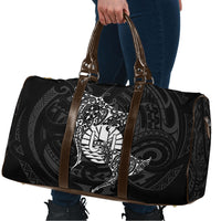 French Polynesia Manta Ray Tattoo Travel Bag Tahiti Hahalua Turtle Shark Black Color LT14 - Polynesian Pride