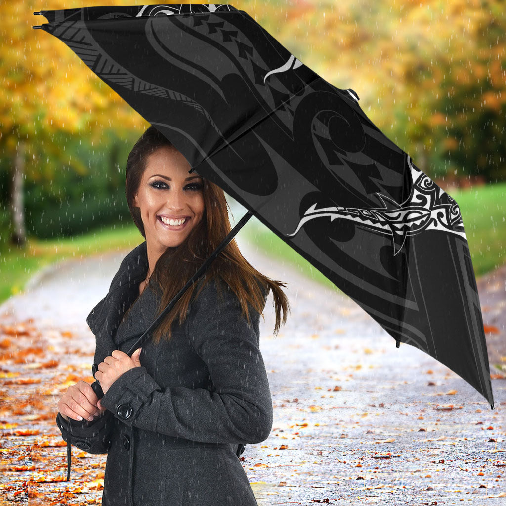 French Polynesia Manta Ray Tattoo Umbrella Tahiti Hahalua Turtle Shark Black Color LT14 - Polynesian Pride