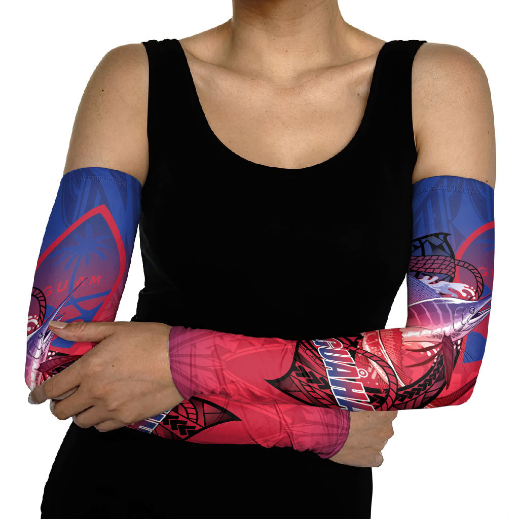 Guam Blue Marlin Fishing Arm Sleeves Guahan Fish Hook Tattoo LT14 - Polynesian Pride