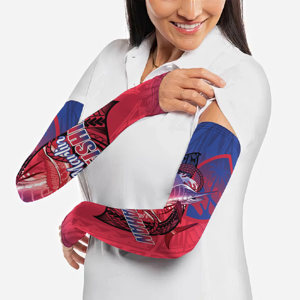 Guam Blue Marlin Fishing Arm Sleeves Guahan Fish Hook Tattoo LT14 - Polynesian Pride