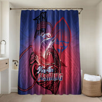 Guam Blue Marlin Fishing Bathroom Set Guahan Fish Hook Tattoo