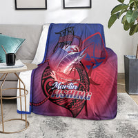 Guam Blue Marlin Fishing Blanket Guahan Fish Hook Tattoo LT14 - Polynesian Pride