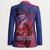 Guam Blue Marlin Fishing Blazer Guahan Fish Hook Tattoo LT14 - Polynesian Pride