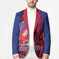 Guam Blue Marlin Fishing Blazer Guahan Fish Hook Tattoo LT14 - Polynesian Pride