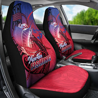 Guam Blue Marlin Fishing Car Seat Cover Guahan Fish Hook Tattoo LT14 - Polynesian Pride