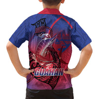 Guam Blue Marlin Fishing Family Matching Mermaid Dress and Hawaiian Shirt Guahan Fish Hook Tattoo