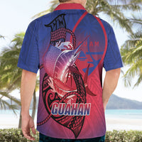 Guam Blue Marlin Fishing Hawaiian Shirt Guahan Fish Hook Tattoo LT14 - Polynesian Pride