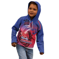 Guam Blue Marlin Fishing Kid Hoodie Guahan Fish Hook Tattoo LT14 - Polynesian Pride