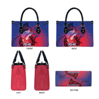 Guam Blue Marlin Fishing Leather Bag Guahan Fish Hook Tattoo LT14 - Polynesian Pride