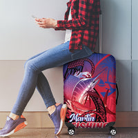 Guam Blue Marlin Fishing Luggage Cover Guahan Fish Hook Tattoo LT14 - Polynesian Pride