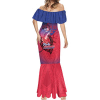 Guam Blue Marlin Fishing Mermaid Dress Guahan Fish Hook Tattoo LT14 - Polynesian Pride