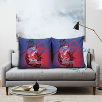 Guam Blue Marlin Fishing Pillow Cover Guahan Fish Hook Tattoo LT14 - Polynesian Pride