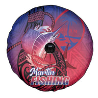 Guam Blue Marlin Fishing Spare Tire Cover Guahan Fish Hook Tattoo LT14 - Polynesian Pride