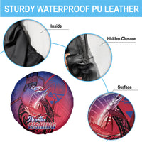 Guam Blue Marlin Fishing Spare Tire Cover Guahan Fish Hook Tattoo LT14 - Polynesian Pride