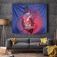 Guam Blue Marlin Fishing Tapestry Guahan Fish Hook Tattoo LT14 Blue - Polynesian Pride