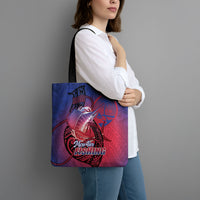 Guam Blue Marlin Fishing Tote Bag Guahan Fish Hook Tattoo LT14 - Polynesian Pride