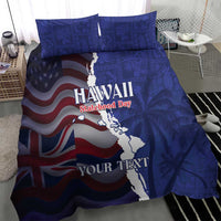 Personalized Hawaii Statehood Day Bedding Set 66th Anniversary - Polynesian Pride
