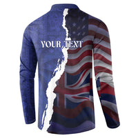 Personalized Hawaii Statehood Day Button Sweatshirt 66th Anniversary LT14 - Polynesian Pride