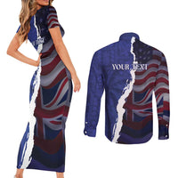 Personalized Hawaii Statehood Day Couples Matching Short Sleeve Bodycon Dress and Long Sleeve Button Shirt 66th Anniversary LT14 - Polynesian Pride