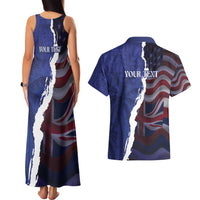 Personalized Hawaii Statehood Day Couples Matching Tank Maxi Dress and Hawaiian Shirt 66th Anniversary LT14 - Polynesian Pride