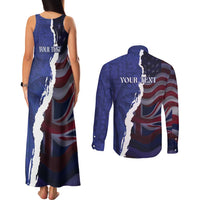 Personalized Hawaii Statehood Day Couples Matching Tank Maxi Dress and Long Sleeve Button Shirt 66th Anniversary LT14 - Polynesian Pride