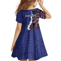 Personalized Hawaii Statehood Day Family Matching Off Shoulder Short Dress and Hawaiian Shirt 66th Anniversary LT14 - Polynesian Pride