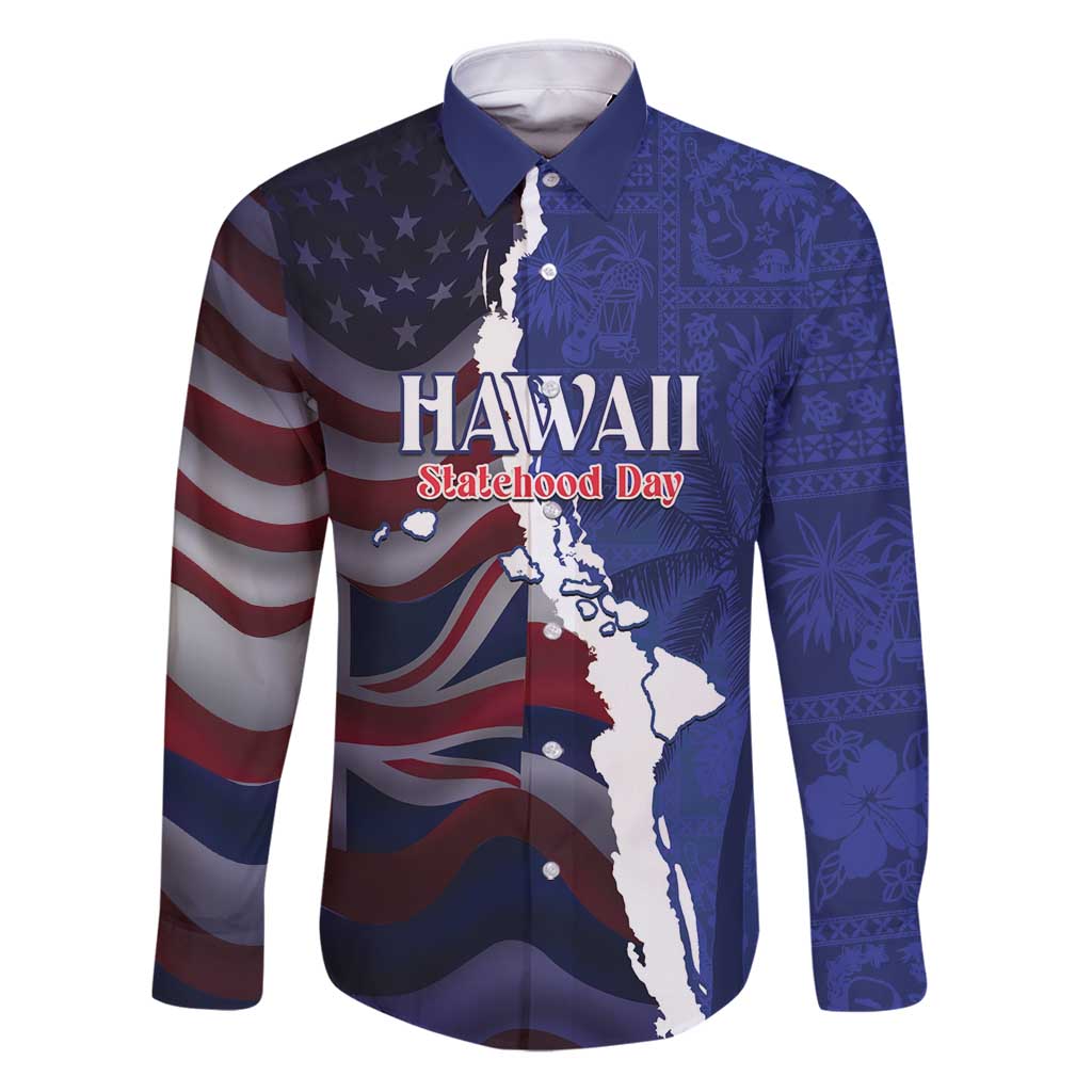Personalized Hawaii Statehood Day Family Matching Puletasi and Hawaiian Shirt 66th Anniversary - Polynesian Pride