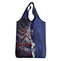 Personalized Hawaii Statehood Day Grocery Bag 66th Anniversary LT14 - Polynesian Pride