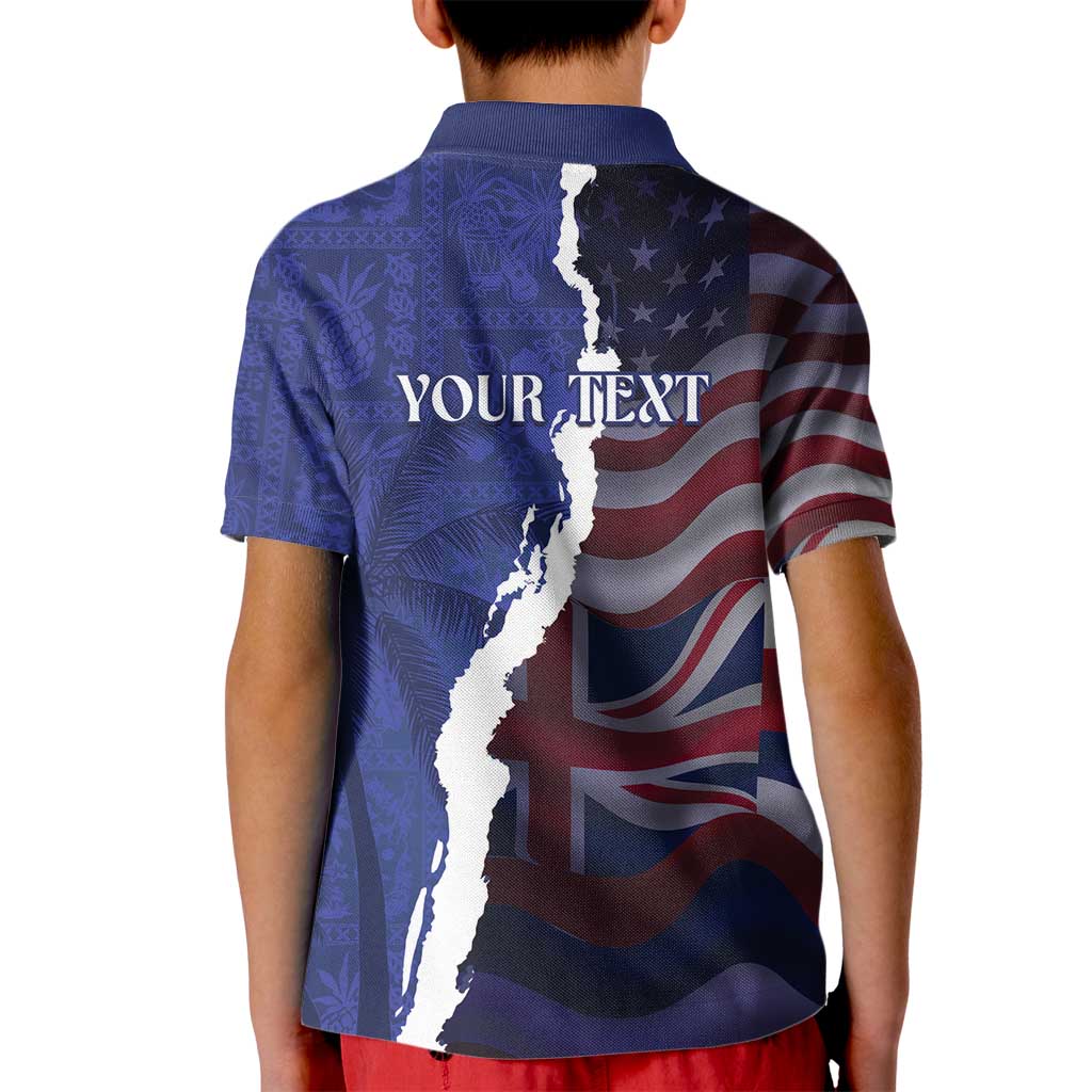 Personalized Hawaii Statehood Day Kid Polo Shirt 66th Anniversary - Polynesian Pride