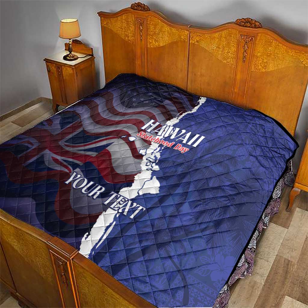 Personalized Hawaii Statehood Day Quilt 66th Anniversary - Polynesian Pride