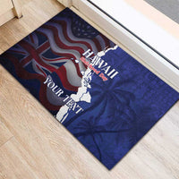 Personalized Hawaii Statehood Day Rubber Doormat 66th Anniversary LT14 - Polynesian Pride